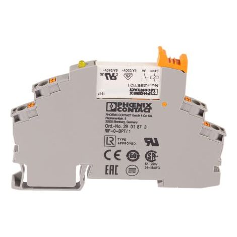 Relais d'interface Phoenix Contact RIF-0-RPT-24DC/ 1AU, 24V c.c., 1 NO, montage Rail DIN ( Prix pour 1 )
