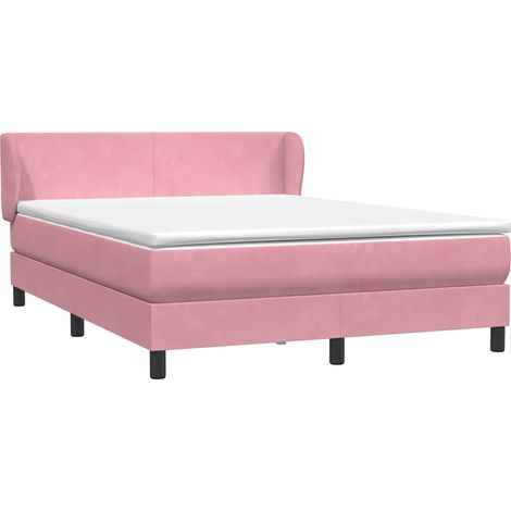Maison Exclusive - Boxspringbett mit Matratze Rosa 140x220 cm Sam