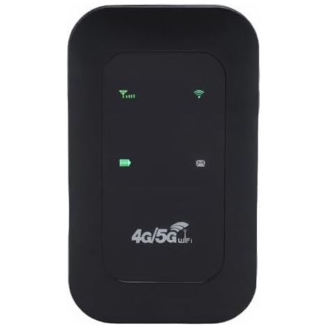 Routeur Mobile 4G 5G avec Vitesse de 300 Mbps, 10 Appareils Connectés, Emplacement de Carte SIM, Batterie de 10 Heures, pour L'ordinateur Portable de Tablette pour Smartphone