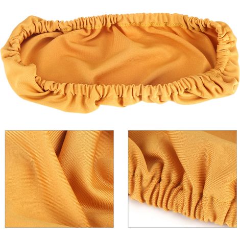 1 paire de housses d'accoudoirs amovibles et élastiques pour fauteuil de bureau, couleur or. (1/5)