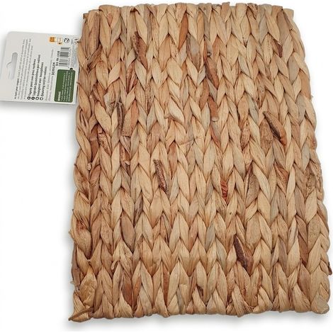 BUBIMEX - Tapis à grignoter - 33x24cm - Rotin et jacinthe d'eau - 100% naturel et comestible - Voir photos (1/3)