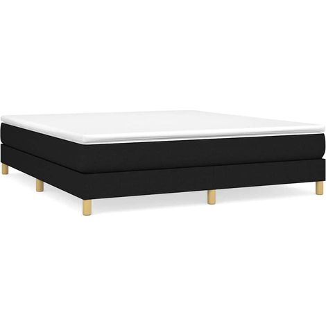 Maison Exclusive - Struttura Letto a Rete a Molle Nero 180x200 cm in Tessuto (1/5)