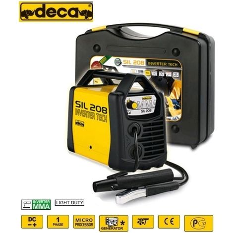 Saldatrice INVERTER ad elettrodo 80 Amp con valigetta e accessori Deca - SIL 208
