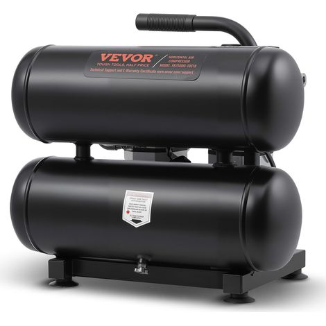Compresseur d'Air sans Huile, Réservoir Acier 18 L, 2,0 CFM à 90 PSI, Pression Maximale 120 PSI, Compresseur Silencieux Portable pour Réparation Automobile, Gonflage Pneus, Peinture au Pistolet (1/5)