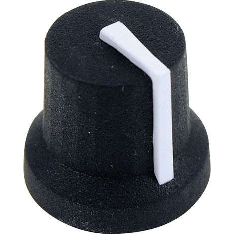 Cliff CL170841CR CL170841CR Drehknopf  Schwarz, Weiß (Ø x H) 16.8 mm x 14.5 mm 1 St.
