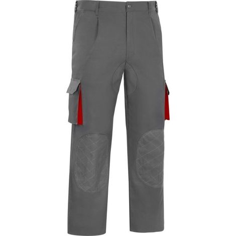 FPLUS pantalon supertop gris-naranja t-50 , Pantalon Tergal Cargo Gris / Rojo - Vesin - Prgm33Gr