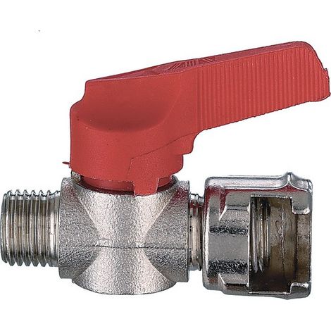 5PZ RUBINETTO DI LINEA CON DADO PER COMPRESSORI 1/4M