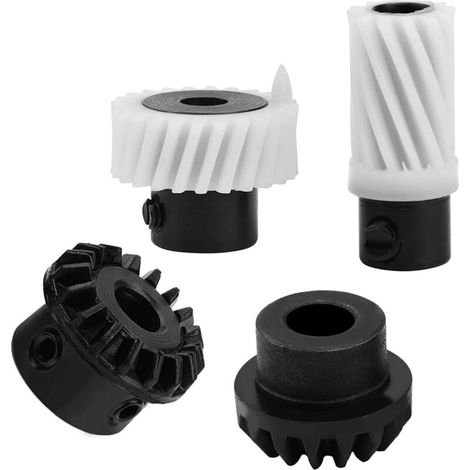 Set mit 4 langlebigen Kunststoffzahnrädern für Nähmaschinen. Nähmaschinenteile. Zahnradsatz. Nähmaschinenzubehör. (1/4)