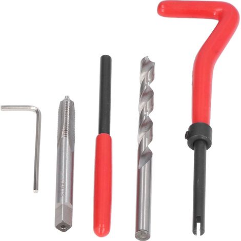 M10x1,25mm Gewindereparaturset mit HSS-Gewindebohrern, Bohrer und Ausbrechwerkzeug für beschädigte Gewinde (1/5)