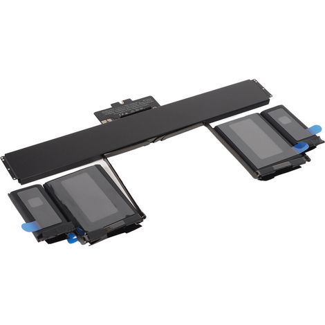 Batteries lithium-polymère pour MacBook Pro, avec protection intégrée contre la décharge excessive, hautes performances et conformes aux réglementations environnementales.