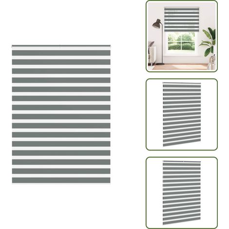 The Living Store Doppelrollo Dunkelgrau 165x200 cm Stoffbreite 160,9 cm Polyester - Doppelrollo (1/5)