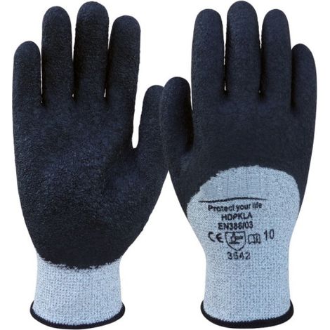 Guantes anticorte B de látex rugoso SAFETOP Rubber 5 10 (1/2)