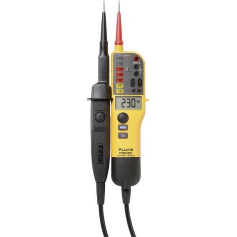 Fluke T130 Tester di tensione a due poli CAT III 690 V, CAT IV 600 V Acustico, LCD, LED, Vibrazione