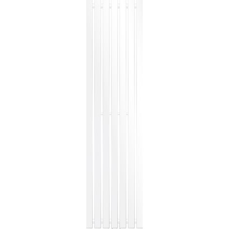ECD Germany Radiatore Termosifone Termparredo Scaldasalviette Stella Verticale Piatto - 370 x 1400 mm Bianco Radiatore Scaldasalviette Asciugamani da bagno Verticale Piatto 370x1400 mm non elettrico