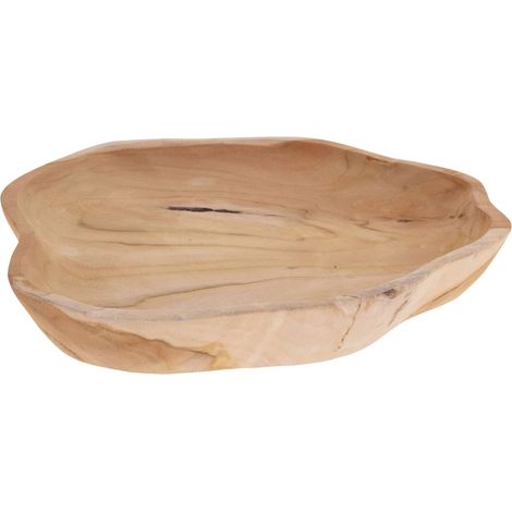 Bol en bois de racine de teck 30 x 30 x 4 cm (1/5)