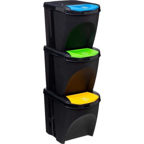 Cubos reciclaje Set 3 piezas (1/5)
