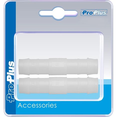 Raccordo tubo acqua dritto 12mm 2 pezzi in blister (1/4)