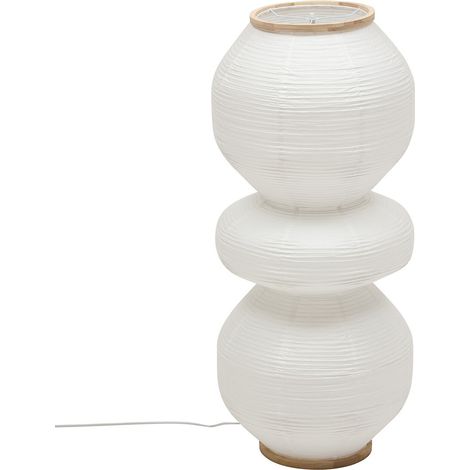 Lampadaire Nika cylindrique H.100cm blanc - Atmosphera créateur d'intérieur (1/5)