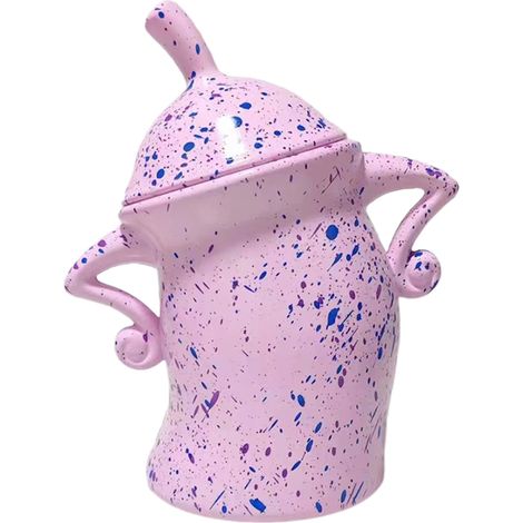 1 boîte décorative en PVC, rose, 20 x 17,5 x 10 cm, avec couvercle, pour Halloween et rangement (1/5)