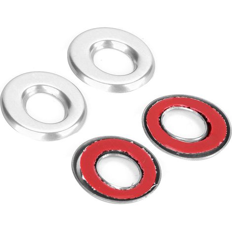 Ensemble de 4 pièces de caches décoratifs pour goupilles, boutons et anneaux de verrouillage de porte adaptés aux Mercedes-Benz GLA, GLC, nouvelle Classe C et Classe E (argent). (1/5)