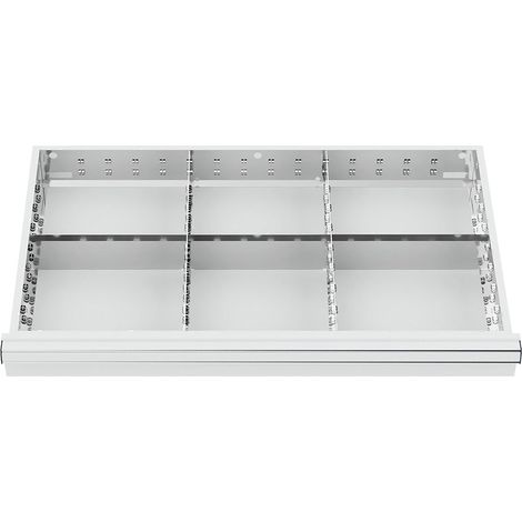 WS24 Schubladeneinteilung Metalleinteilung BLH 75 mm Innenmaß 800 x 450 mm - WS24-100294