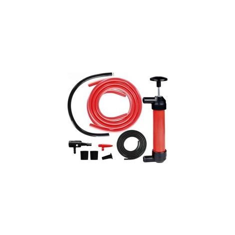 Pompe de transfert de carburant manuelle, kit de pompe à siphon portable pour eau et gaz