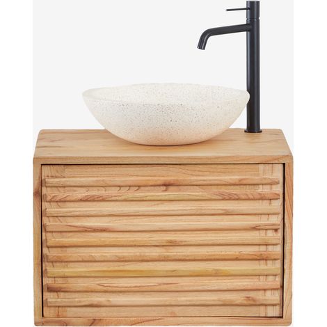 SKLUM Hängendes Badezimmermöbel-Set 60x45 cm aus Deleyna-Holz                                    (1/5)