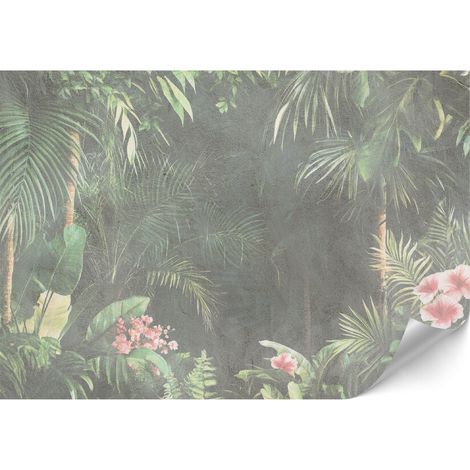 Standard-Vliestapete – 100 x 70 cm – Dschungelmotiv – Natur Premium-Vliestapete – 100 x 70 cm – Dschungelmotiv – Natur