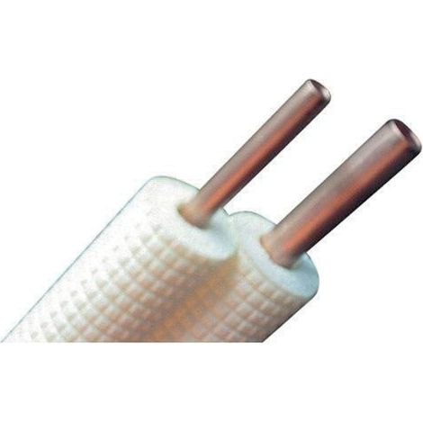 Tube cuivre frigorifique double PAR 5ML 3/8-5/8 – Raccords en cuivre – Longueur 5m – Pour installations frigorifiques professionnelles