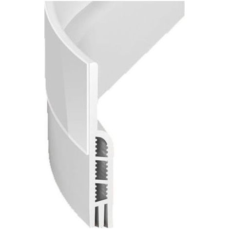 2 Pièces Boudin de Porte, Bas de Porte Anti Courant d'air, Calfeutrer Bas de Porte Autocollant pour Isolation, Bloquer la Poussière (100 x 5 cm, Blanc)-Karteo (1/4)