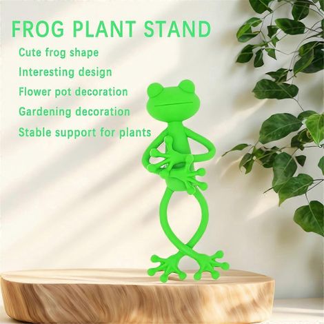 Froschförmiger Pflanzenhalter, Set mit 5 dekorativen Froschfiguren für den Garten (1/5)