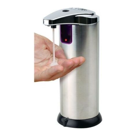 Automatic soap dispenser - Apply soap without touching it - Practical and economical - For soap, gel or disinfectant alcohol (1/5)