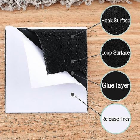 12 supports pour tapis et tapis de course, sous-tapis antidérapants - noirs (1/3)