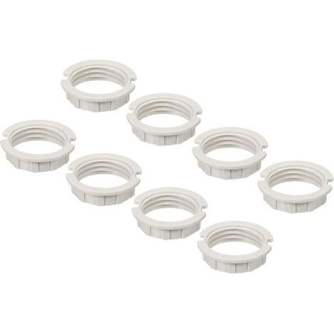G9-Ringadapter, Lampenschirmreduzierer, M20-Lampenfassung, Ersatz für Leuchten, Weiß, 8 Stück (1/5)