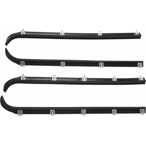 Joints en feutre de balayage de fenêtre, Kit de coupe-froid de remplacement pour camion F150 1987 – 41543318, 4 pièces (1/5)