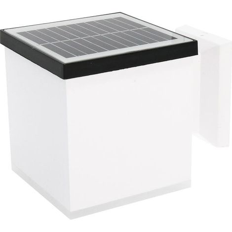 IluminaShop - Aplique LED Solar Jano Cuadrado 1W con Sensor Crepuscular IP65  Blanco Neutro 4500K (1/5)