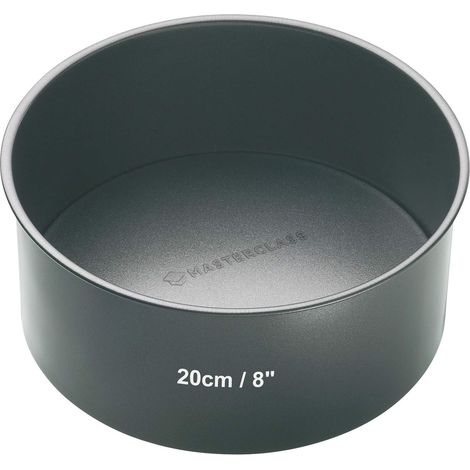 Masterclass Teglia Antiaderente per Torta, Acciaio, Grey, Tortiera 20 cm (1/5)
