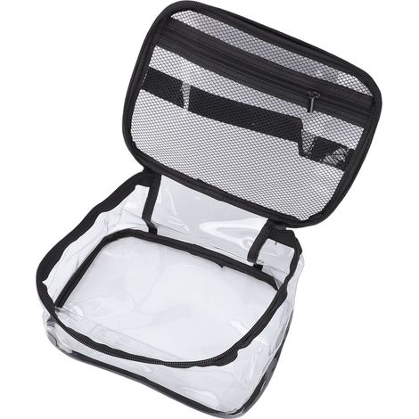 Sac de rangement transparent pour jouets avec porte-étiquette et poche pour manuel d'utilisation. Étui en PVC transparent imperméable pour jeux de société, blocs de construction et puzzles. Grande cap (1/5)