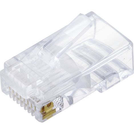 TRU COMPONENTS TC-10336052 Fiche mâle modulaire mâle, droit Nombre de pôles 8P8C RJ45 1 pc(s)