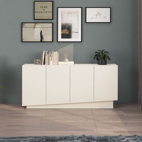 WHOUS Madia Vela con 4 ante colore cashmere 160x35x75,4 cm (1/5)