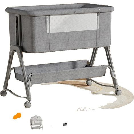 Lit de bébé, pliable et portable, hauteur réglable, Comme image (1/2)