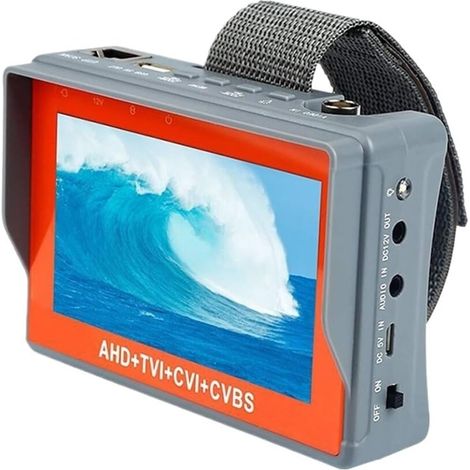 Testeur de vidéosurveillance prenant en charge la caméra IP Testeur De Caméra De Vidéosurveillance AHD 5 Pouces, 8MP AHD TVI CVI, Moniteur De Vidéosurveillance PTZ UTP, Moniteur Portable For Caméra De (1/5)