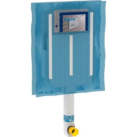 Geberit Cassetta Wc a Pavimento e Pareti In Muratura - Sigma 8 - Per Incasso - Con Rete Per Intonaco e Fissaggi (1/4)