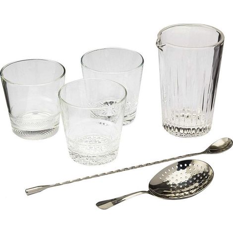 Vidivì set barman mixology in finissimo vetro 9 pz qualità professionale.