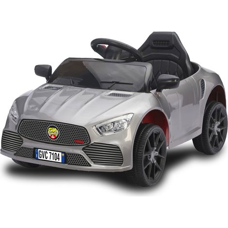 Macchina Elettrica per Bambini Deluxe 12V 4,5Ah Argento