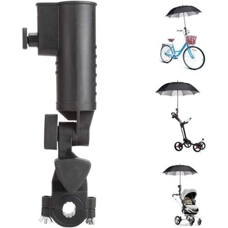 Porte-parapluie de golf – Plastique ABS robuste – Longueur 31,5 cm – Diamètre 5 cm – Compatible avec les chariots, les poussettes et les vélos (1/5)