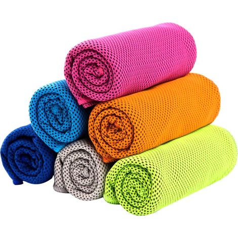 piezas-Toalla refrescante para entrenamiento, gimnasio, fitness, golf, yoga, camping, senderismo (1/5)