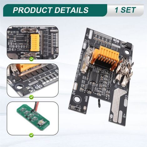 Carte De Protection Batterie - Pour Cellules 21700 - Protection Thermique Double - Contre Surcharge Decharge Excessive Court-circuit - 1 Unite (1/5)