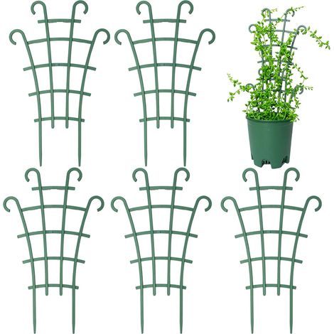 Tuteur De Jardin - Tuteur Rectangulaire En Plastique - Pour Plantes D'intérieur Et Extérieur - 26 Cm X 15,5 Cm - Lot De 12 (1/5)