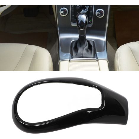 Capuchon de bouton de levier de vitesses ABS noir pour Volvo XC60, S60, V60, V40, S80 2013-2018 (1/5)